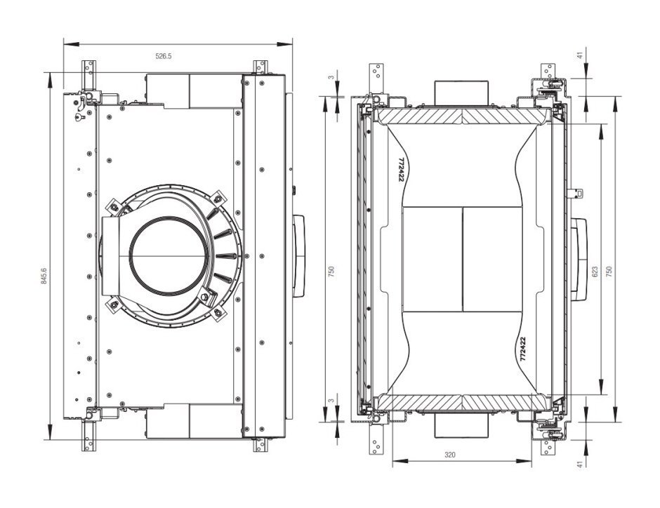 Каминная топка Austroflamm 75х51 S II