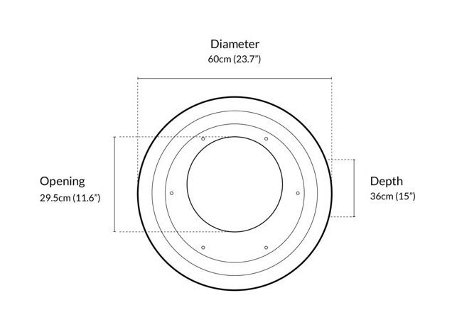 Биокамин Cocoon Fires настенный Vellum Black