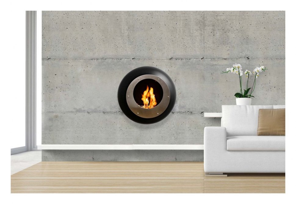 Биокамин Cocoon Fires настенный Vellum Black