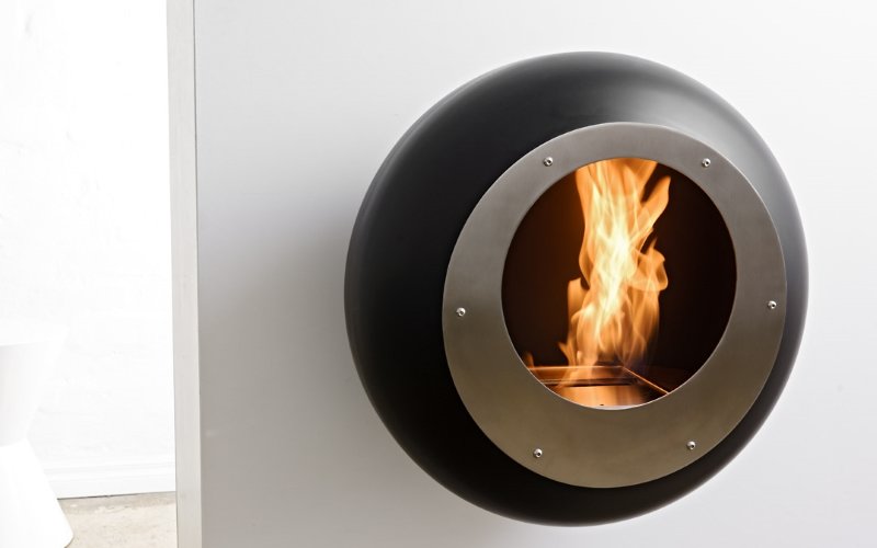 Биокамин Cocoon Fires настенный Vellum Black