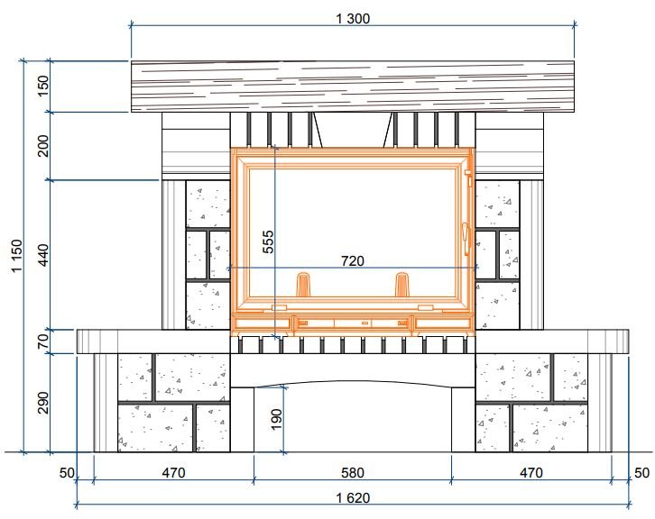 Каминная облицовка Sunhill Berlin