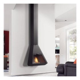 Камин ARION FRONTAL, со стеклом, чёрный (Traforart)