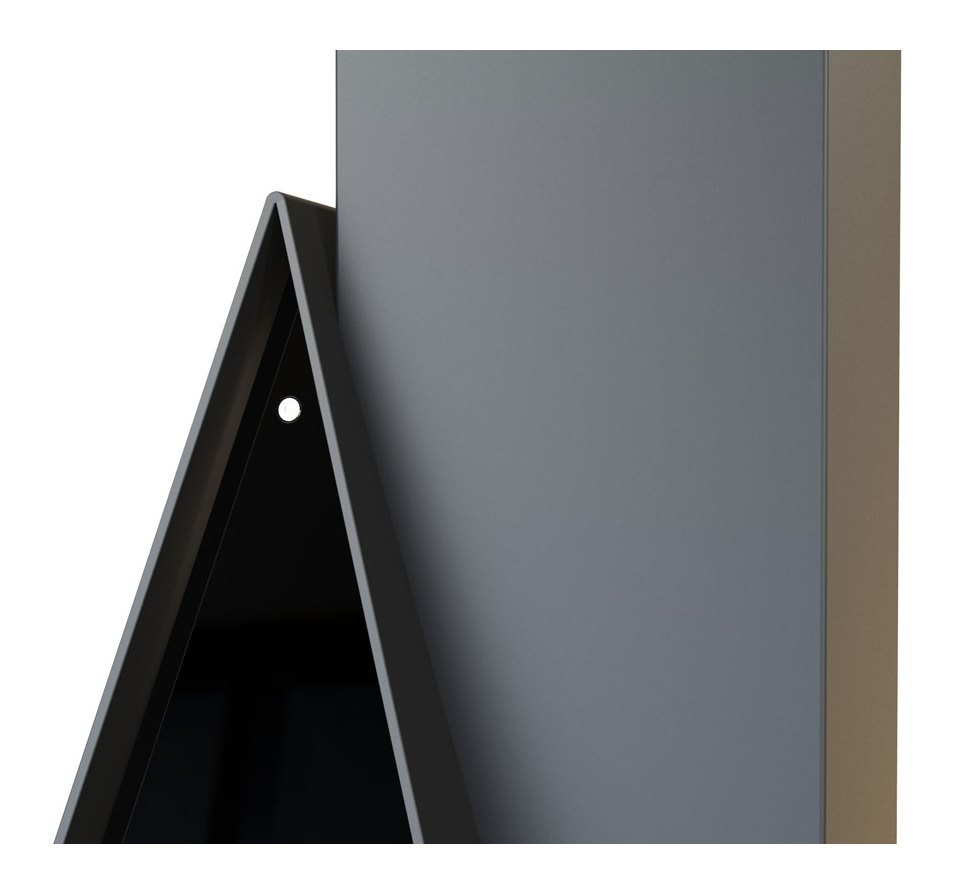 Камин BREDA FRONTAL, труба справа, чёрный (Traforart)