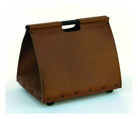 Дровница на колесиках Comex 50.046M (чемодан, кожа коричневая)