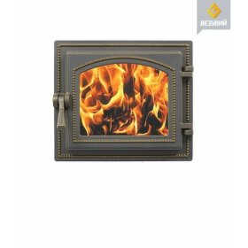 Дверка каминная Везувий 260 (бронза)