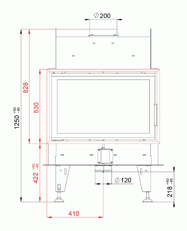 Каминная топка BeF Twin 8 II