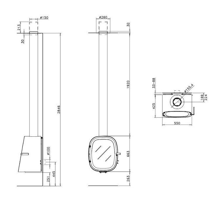Камин Rocal Oval