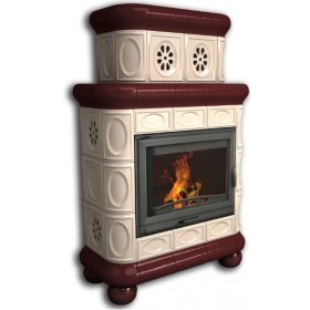 Каминная облицовка КимрПечь Медальон центральная двухъярусная Вишня