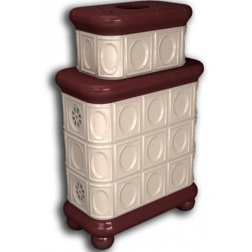 Каминная облицовка КимрПечь Медальон центральная двухъярусная Вишня