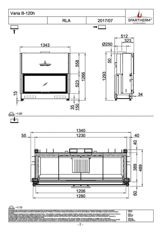 Каминная топка Spartherm Varia B-120h 4S
