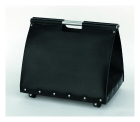 Дровница на колесиках Comex 50.046N (чемодан, кожа черная)