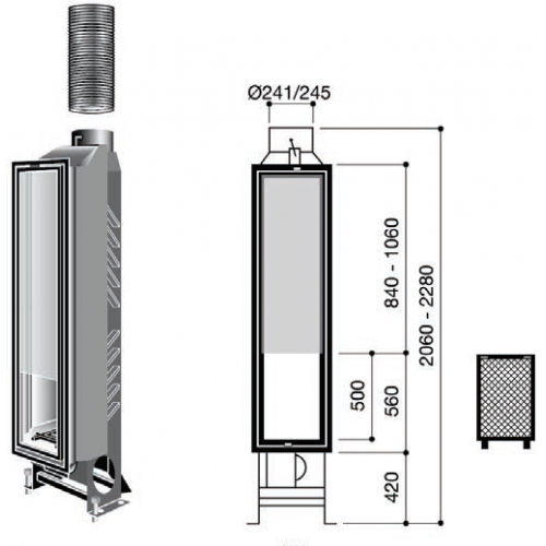 Камин дровяной Focus Ifocus