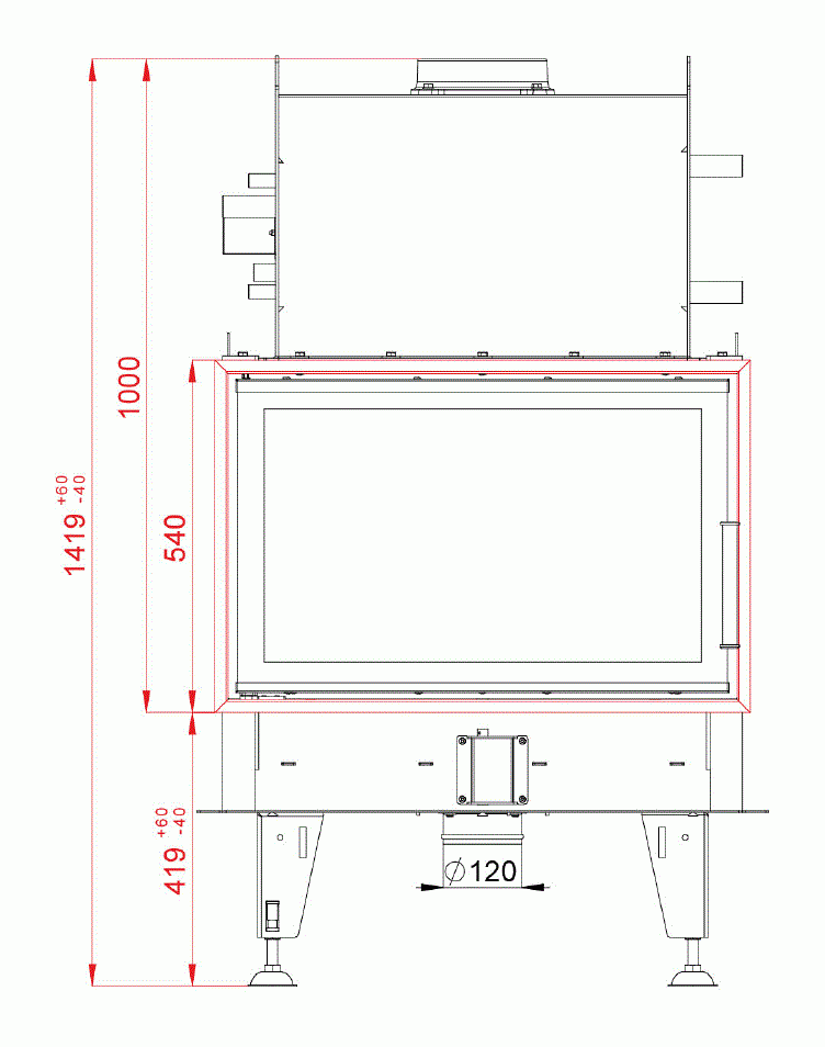 Каминная топка BeF Twin 8 N Aquatic II