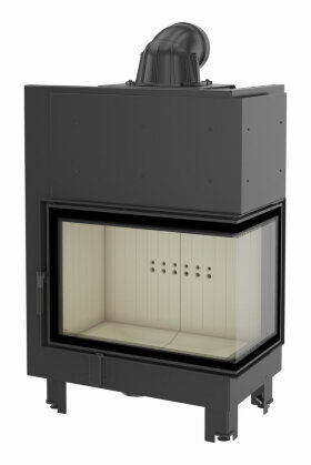 Каминная топка Kratki MBA P/BS (угловое стекло справа)