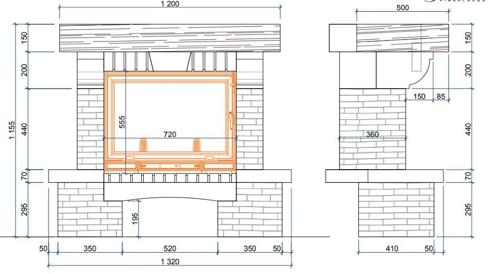 Каминная облицовка Sunhill Barta