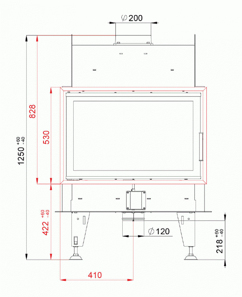 Каминная топка BeF Twin 8 N II