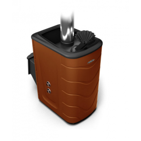 Дровяная печь для бани TMF Гейзер 2014 Inox ДА ЗК ТО терракота