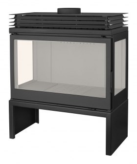 Печь LCI 9 GFLR Stove, два боковых стекла (Liseo Castiron)