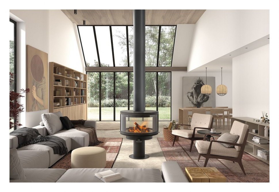 Камин Rocal Ronde Central напольный