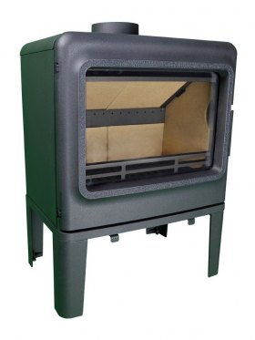 Чугунная печь камин Firebird Leopard 9кВт, на ножках