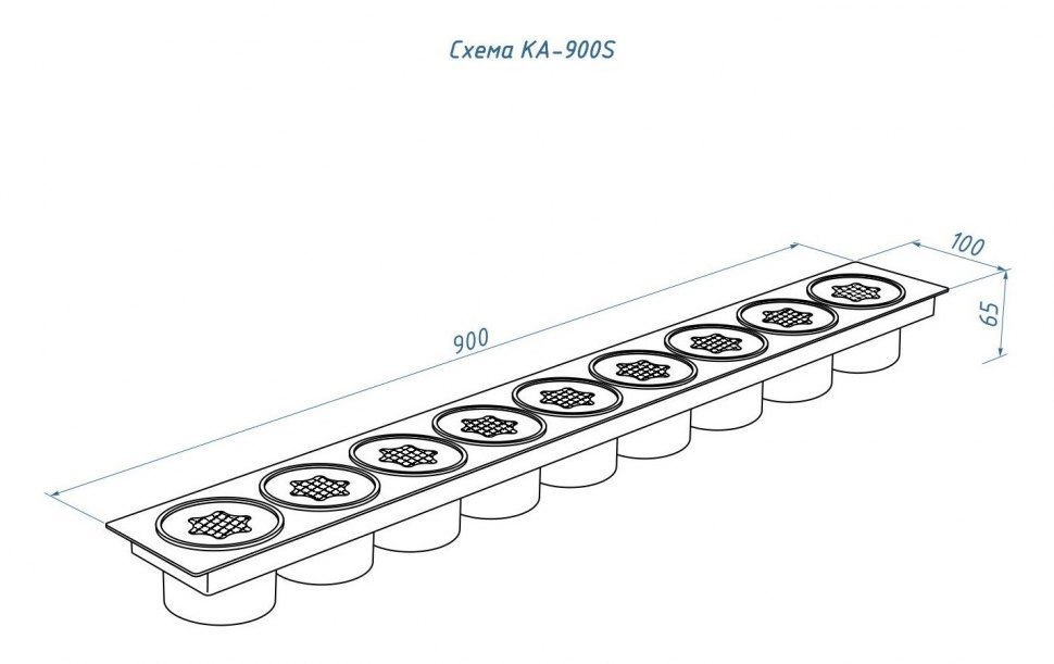 Топливный блок Lux Fire D85-900S