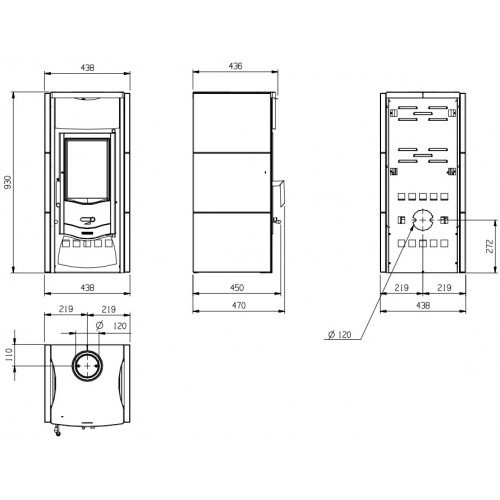 Чугунная печь камин La Nordica Asia (Нордика Азия)