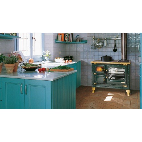 Чугунная печь отопительно-варочная Hergom Deva II 100 (черный)