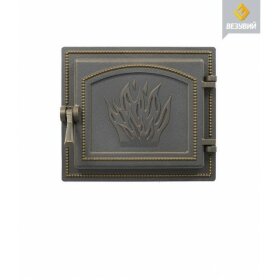 Дверка каминная Везувий 261 (бронза)