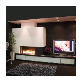 Каминная топка газовая M-Design Luna 1000 H Diamond gas, стальные внутренние стенки