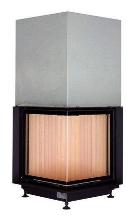 Каминная топка Brunner Eck-Kamine 57/52/52 вертикальное открытие (с подъемом)