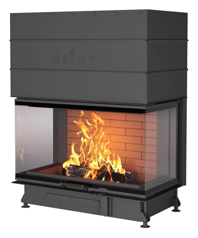 Каминная топка АСТОВ П3С 10057 темная керамика