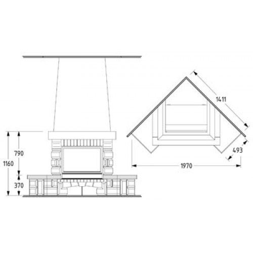 Каминная облицовка Supra Beaurivage + Iroko