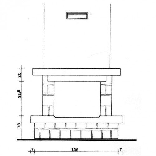 Каминная облицовка EdilKamin Dama ridotto, под Riga 54 - Deco