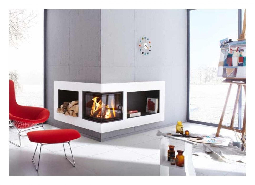 Каминная топка Brunner Eck-Kamine 51/52/52 горизонтальное открытие (без подъема)