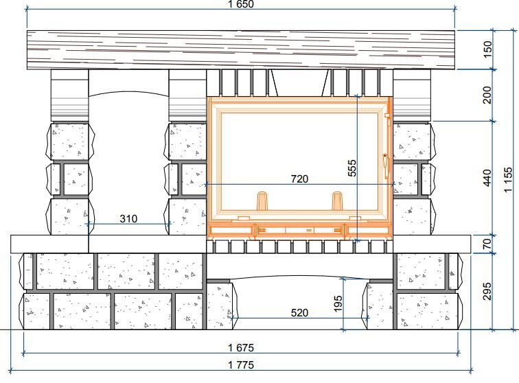 Каминная облицовка Sunhill Porto
