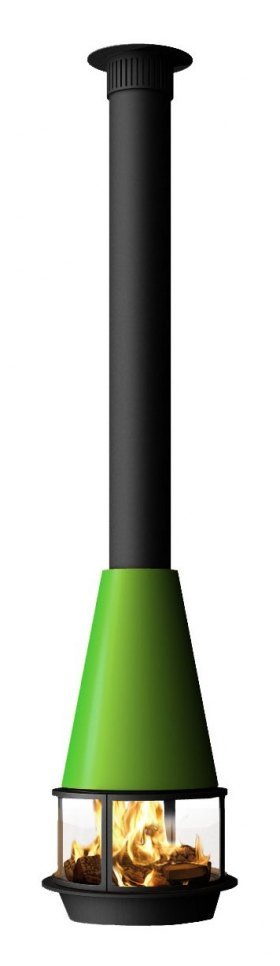 Камин ARLET CENTRAL RAL, подвесной, низкое стекло (Traforart)