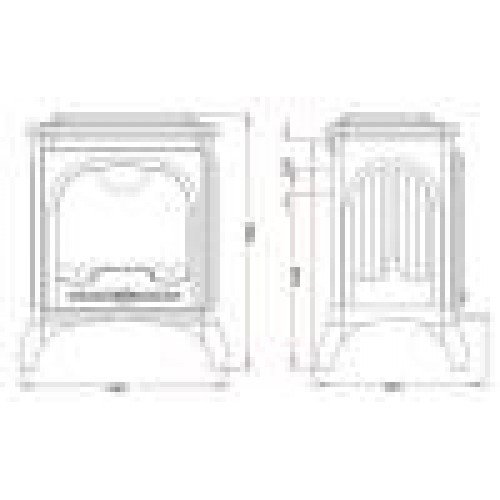 Чугунная печь камин Invicta Seville (антрацит)