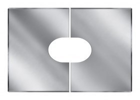 Фланец наклонный разрезной без изоляции 33?-45? D150/250, AISI 304 (Вулкан)