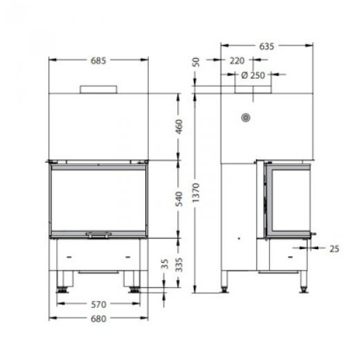 Каминная топка Spartherm Varia CH 4S