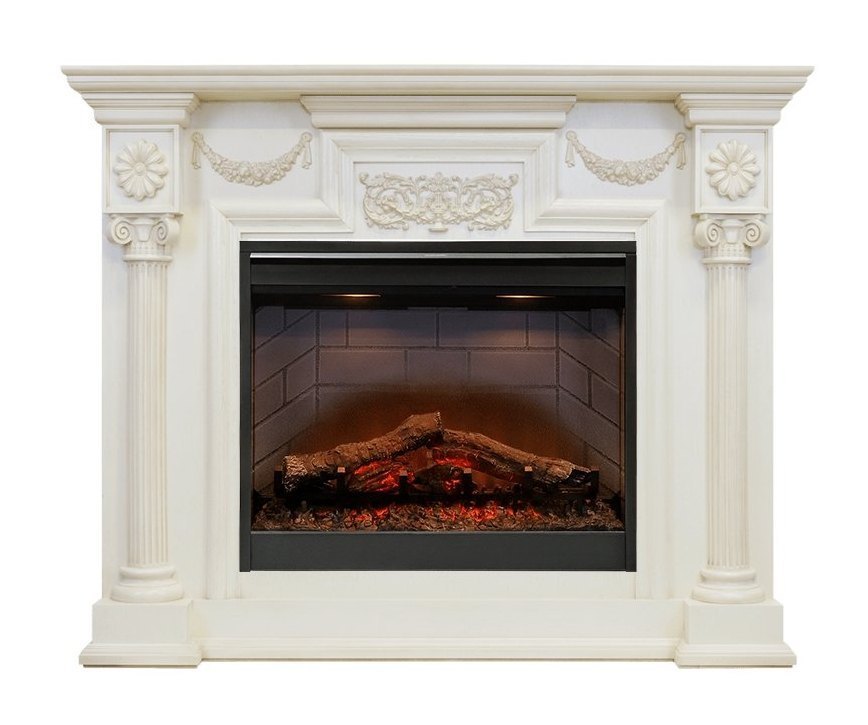 Каминокомплект London - Слоновая кость с очагом Symphony 26'' DF2608-INT