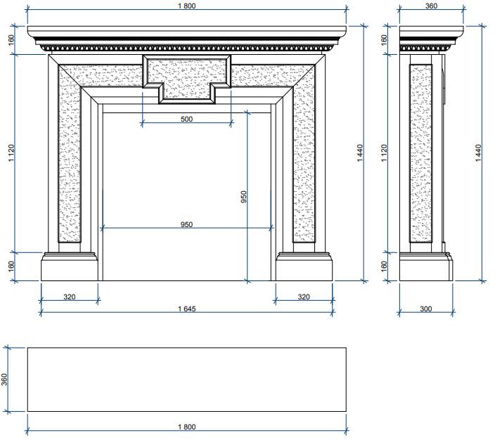 Каминная облицовка Sunhill Rodeo