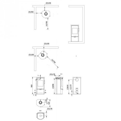Печь-камин Rais Rina Soapstone