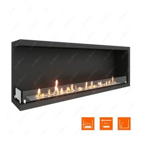 Биокамин угловой SteelHeat Leader 1300 левый (Стандарт)