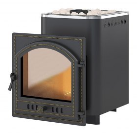 Дровяная печь для бани Везувий Русичъ АНТРАЦИТ 16 (205) 2022