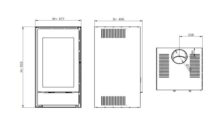 Печь-камин Solzaima Tek System Eco