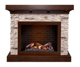 Каминокомплект Chalet - Темный дуб/Сланец с очагом Cassette 600 NH