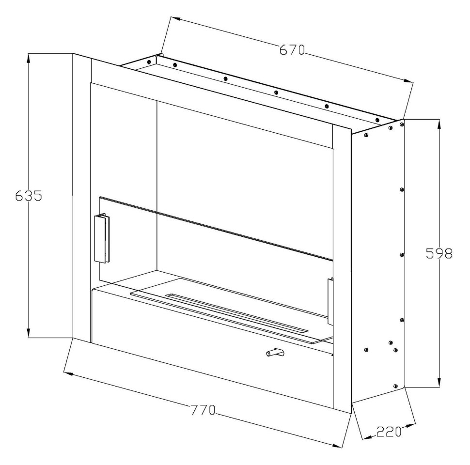 Биокамин Silver Smith Integra 700