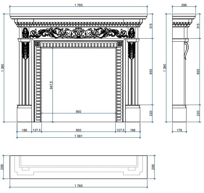 Каминная облицовка Sunhill Firebird