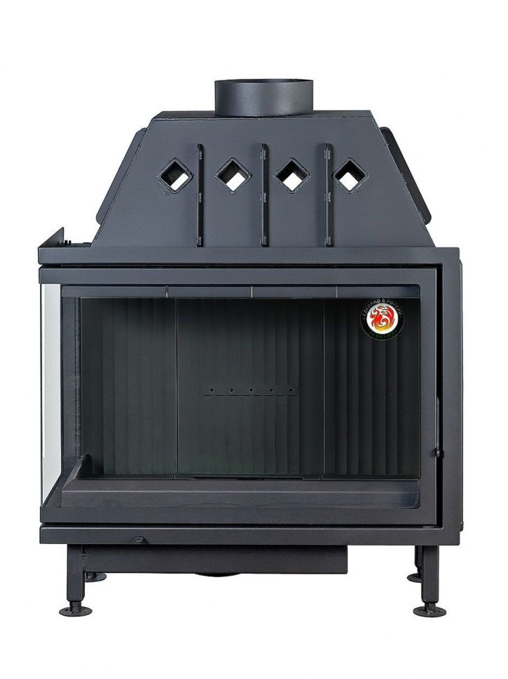 Каминная топка Экокамин Альфа 1000 LB (левая) (черный шамот)