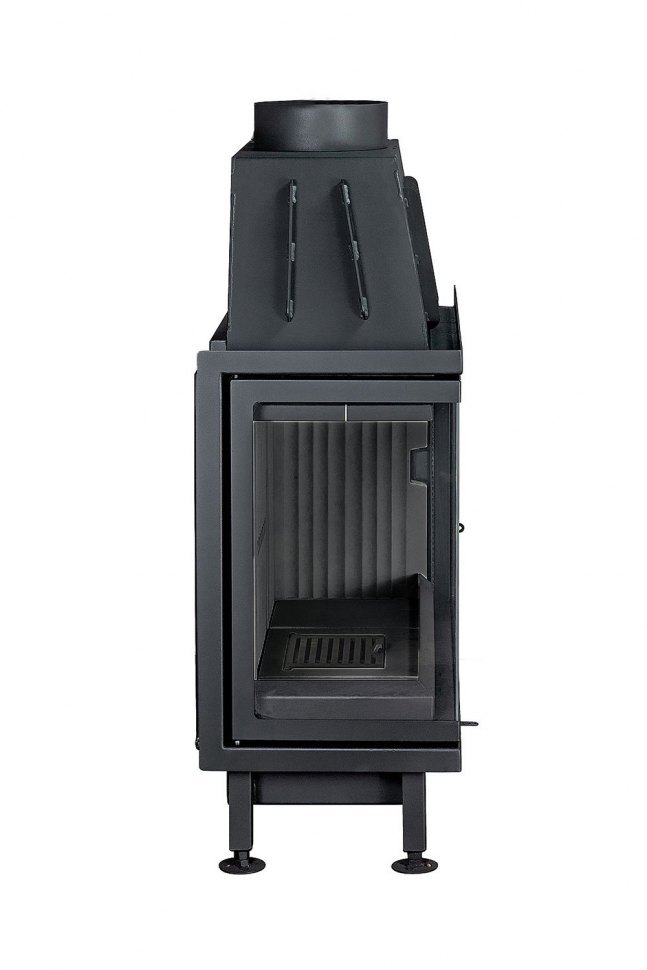 Каминная топка Экокамин Альфа 1000 LB (левая) (черный шамот)